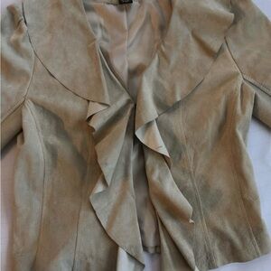 Elegant Tan Women's  butter soft leather Jacket